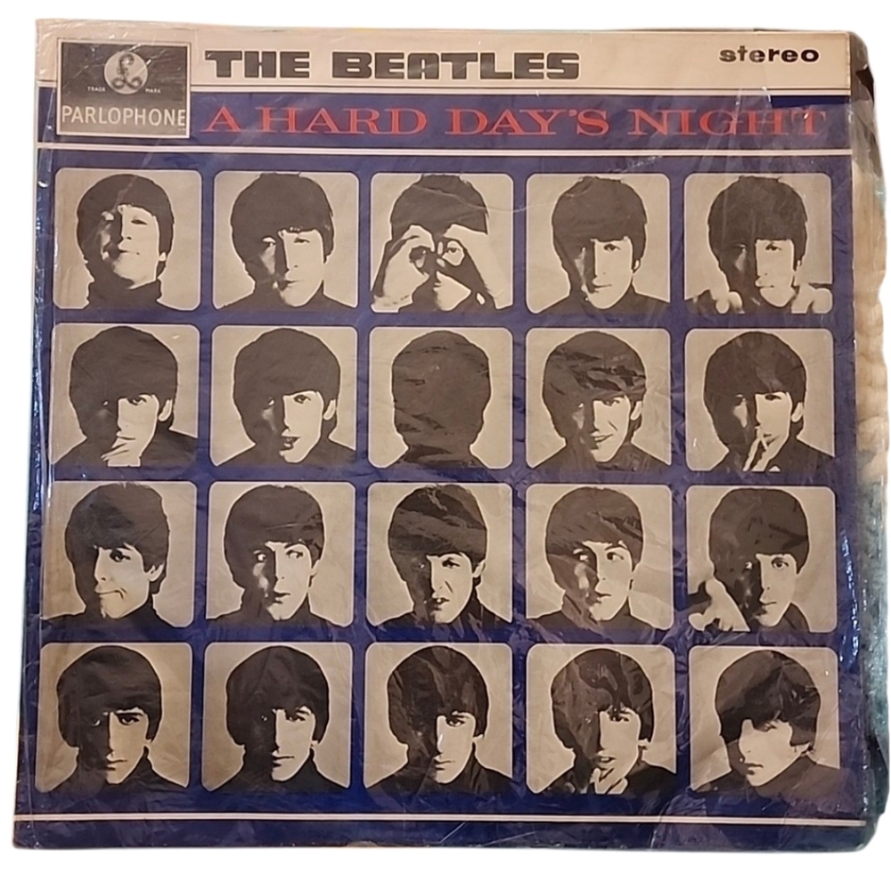 The Beatles A Hard Day's Night Stereo Parlphone Record Album LP